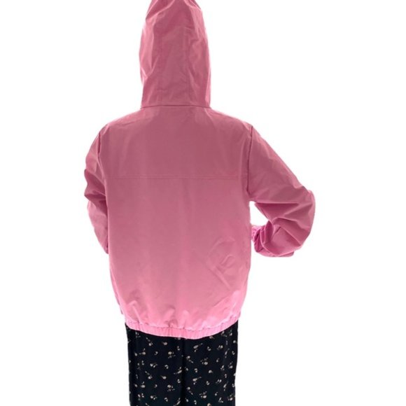 VANS Kastle Turvey Windbreaker Fuchsia Pink Women Zip Hooded Jacket VN0A4CWTUNU - Picture 9 of 13